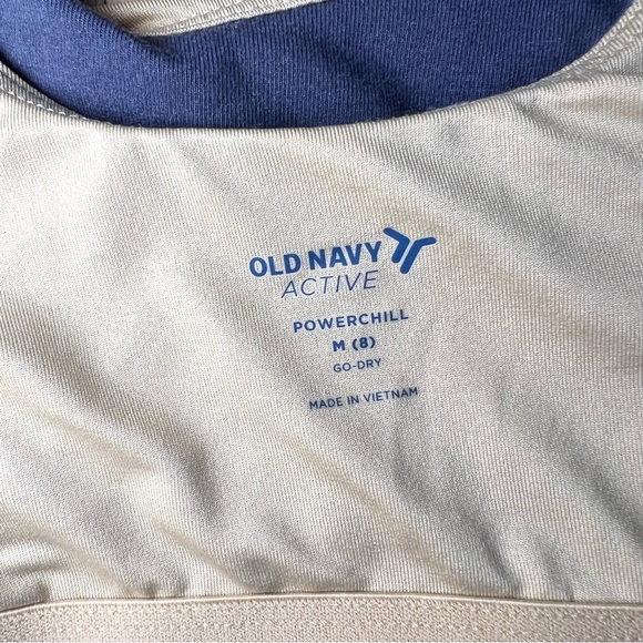 Old Navy PowerChill Longline Sports Bra for Girls in Navy Blue Size Medium (8) - Picture 8 of 9
